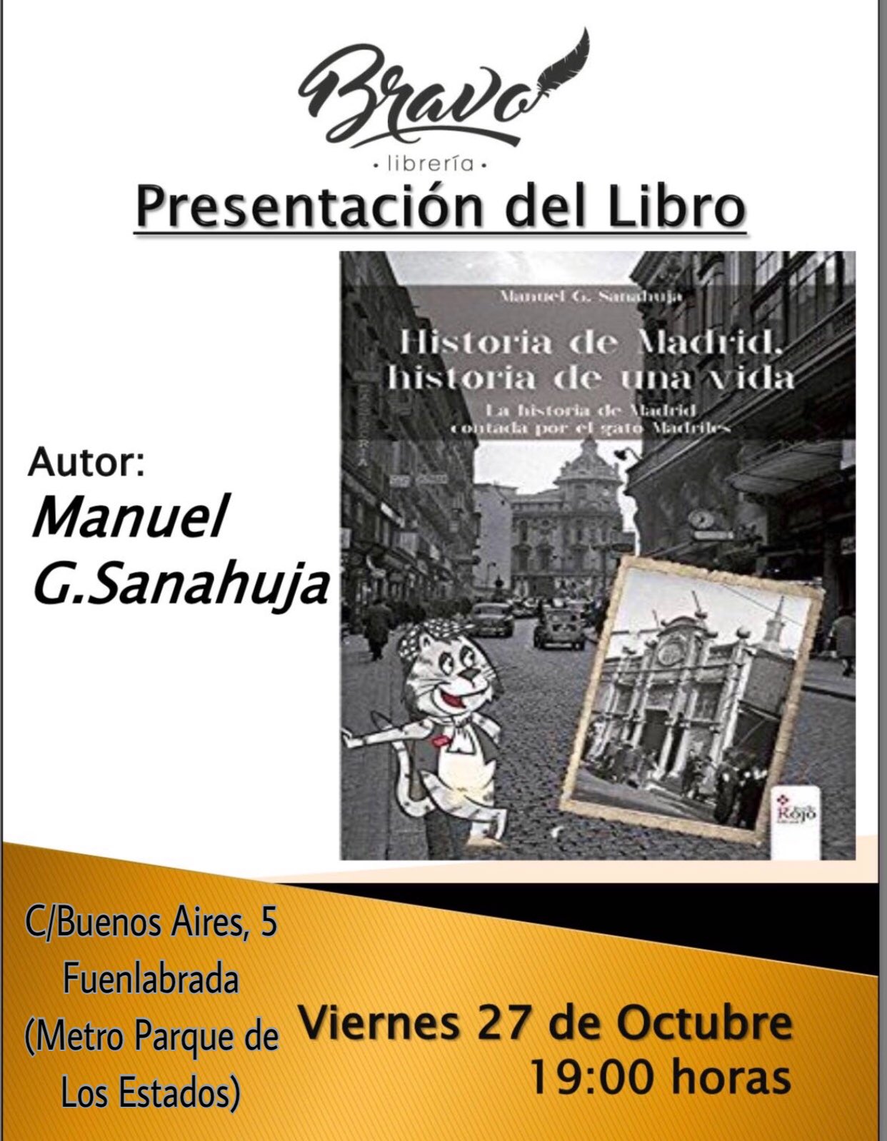 ¡V. Contreras presentará a Madriles!